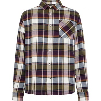 KnowledgeCotton Apparel Мъжка риза с копчета KnowledgeCotton Apparel Regular Light Flannel Checkered Shirt - Blue Check - размер XXL (033-2933-0115)