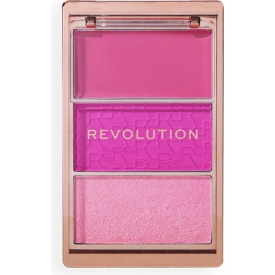 Revolution Paletka líceniek Blush Icon Palette Hot Pink Flag 10,5 g