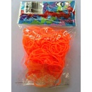 RAINBOW LOOM Original gumičky 300 kusov neónová oranžová