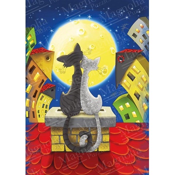 Image 1 of Magnolia - Puzzle Cats on the Roof - 1 000 piese