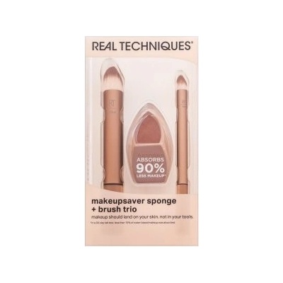 Real Techniques Makeupsaver Sponge Brush Trio sada štětců – Zboží Dáma