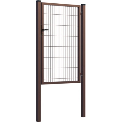 EKOfence Bránka 1kr. SQUARE ZnPVC 1000x1500mm, hnedá 16367