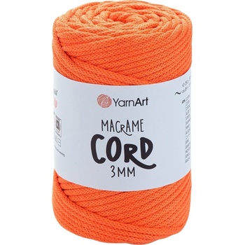 YARNART Macrame Cord 3 mm 85 m 800 Orange юта (Macrame Cord 3 mm 800)