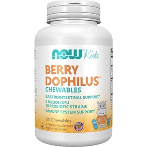 NOW NOW BerryDophilus Kids, 120 Chewables - fitnesdobavki - 48,88 лв