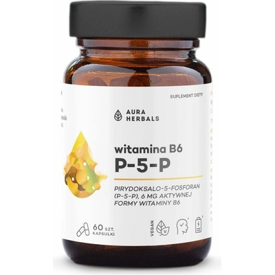 Aura Herbals Vitamin B6 P-5-P 6 mg 60 kapslí