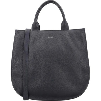 Charm London Modrá luxusná kožená shopper kabelka „Euphoria”