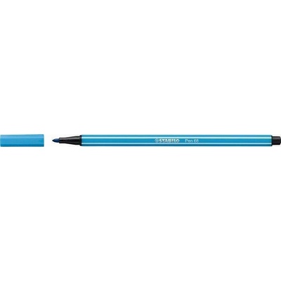 Stabilo Pen 68 brush svetlo modrá