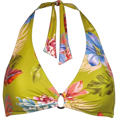 Lidea Дамско бикини горнище Lidea Women's Botanic Burst Halter Neck Bikini Top - Apple / Bloom - размер 44 (150-5244-0121)