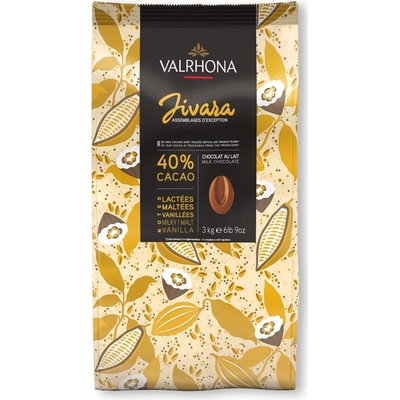 Valrhona 40% mléčná čokoláda Max pecky Jivara 3 kg