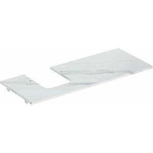 Geberit Плот за мивка Geberit One с ляв изрез, тип бял мрамор 120 см (505.125.00.1)