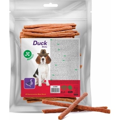 JK ANIMALS Meat Snack Duck tyčinky 500 g