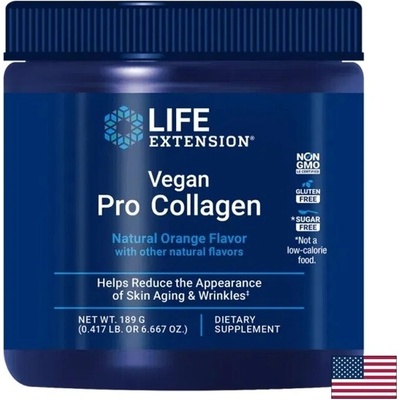 Life Extension Веган Про Колаген 189 g прах, с аромат на портокал | Life Extension (02528 LE)