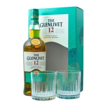 The Glenlivet 12y 40% 0,7 l (darčekové balenie 2 poháre)