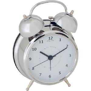 NeXtime Будилник Wake Up 15 см сребрист (5112zi) Будилник
