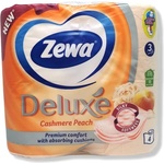 Zewa тоалетна хартия, Deluxe, Праскова, 4 броя
