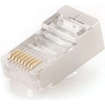 Gembird RJ45/PLUG5SP/50 Екраниран модулен щепсел 8P8C 30u със златно покритие 50 бр. в торба (PLUG5SP/50)