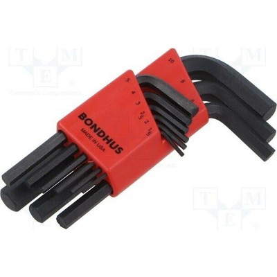 Bondhus klíč imbus ProTanium ocel krátká GorillaProof 9ks 12299