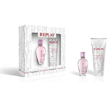 Replay Jeans Spirit! for Her Подаръчен комплект, Тоалетна вода 20ml + Мляко за тяло 100ml, Жени