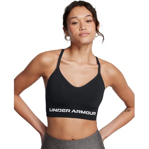 Under Armour Vanish Seamless Low сутиен за тренировка черен / бял