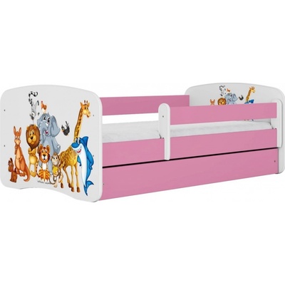 Kocot kids Babydreams zvířátka růžová bez šuplíků bez matrace