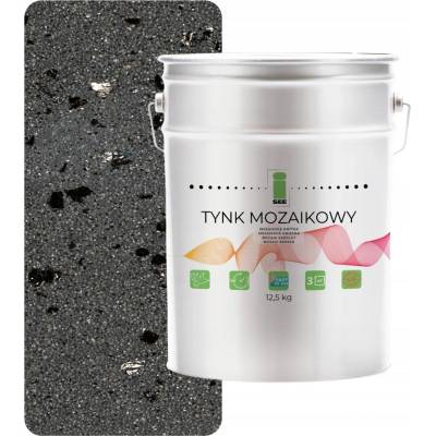 I SEE MOZAIKOVÁ OMÍTKA GRAFITOVÁ S ČERNOU SLÍDOU VNITŘNÍ VENKOVNÍ MOZAIKA 12,5 kg