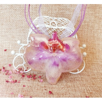 Meganflo Колие лилава орхидея