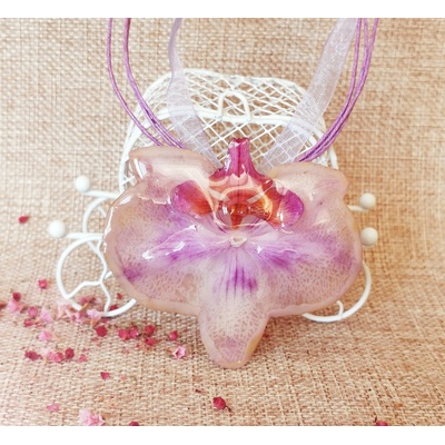 Meganflo Колие лилава орхидея