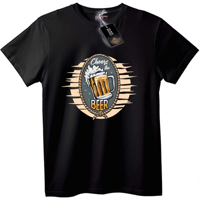 NOONEBRAND Тениска Наздраве Бира - 2XL, Black
