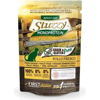 Stuzzy Monoprotein Grain&Gluten Free Fresh Chicken - Пауч за израснали котки с пилешко месо, 5 броя х 85 гр