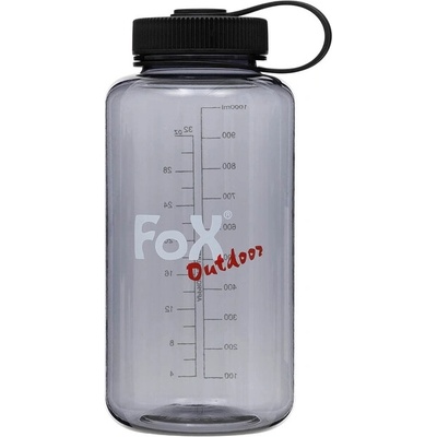 Fox Outdoor Products Фокс Аутдор Широка бутилка за пиене 1L, Tritan, сива (33285M)