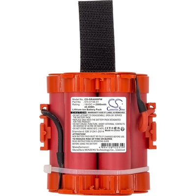 Cameron Sino Батерия Cameron Sino, За косачка робот GARDENA Mahroboter R40Li, R38LI HUSKVARNA Automower 105, 305, 308 586 18V 2500mAh Camero (CS-GRA800PW)