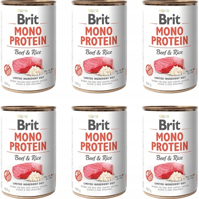 Brit Mono hovězí rýže 6 x 400g