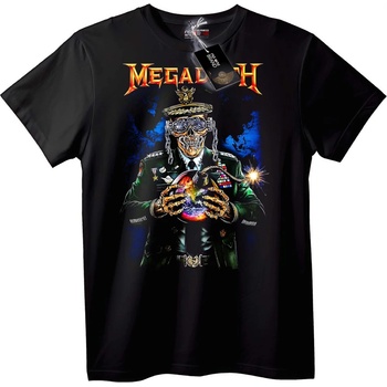 NOONEBRAND Военна тениска Megadeth с череп - M, Black