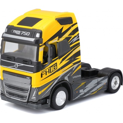 Bburago Haulers Custom Cabs Volvo FH16 Globetrotter 750 XXL Yellow 1:43