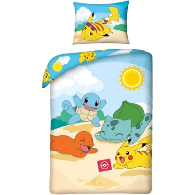 Halantex · bavlna obliečky Pokémoni motív Hano beach bavlna 70x90 140x200