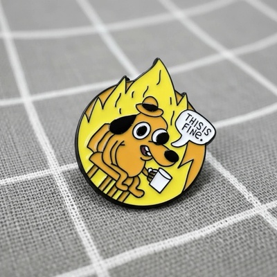 Pinarna Stressful "This is fine" Vystresované "To je v pohodě" v kolečku – Zboží Mobilmania