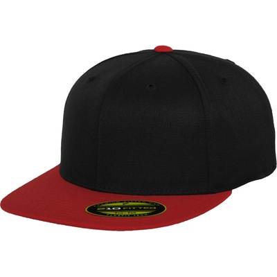 Flexfit Premium 210 Fitted 6210/6210T 6 panelová COT55621081412-black/red Černá/červená