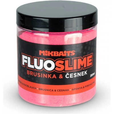 Mikbaits Dip obaľovacie Fluo slime Brusnica Cesnak 100 g