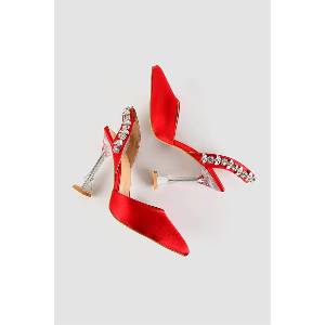 Moda Trend Дамски елегантни обувки - Червени #328554 (328554_Червен)
