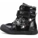 D.D.Step zimní kožené blikací boty W068-52745B black