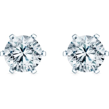 SAVICKI Обеци The Journey: бяло злато, лабораторни диаманти