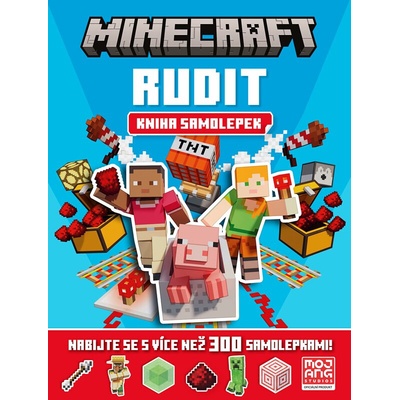 Minecraft Rudit kniha samolepek