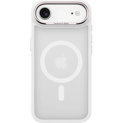 Benks Хибриден удароустойчив кейс с MagSafe за iPhone 17 Air - Benks Magnetic Mist Metal Frame Case (бял) (0068)