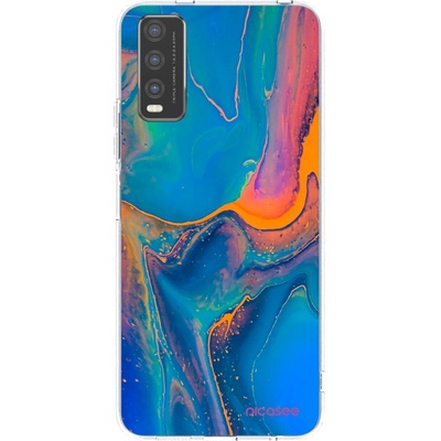 Pouzdro Picasee silikonové Vivo Y20s Rainbow čiré