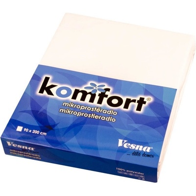 Vesna Prostěradlo Komfort MIKRO TC bílé 90x200