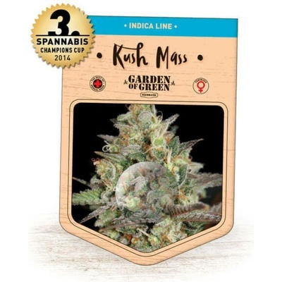 Garden Of Green Seedbank Kush Mass semena neobsahují THC 3 ks