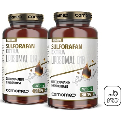 CarnoMed 2x Sulforafan EXTRA Liposomal Q10 90kapsúl