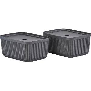 Zone Denmark Кутии за съхранение Pulp 23 x 32 см черни 2 бр (31775)