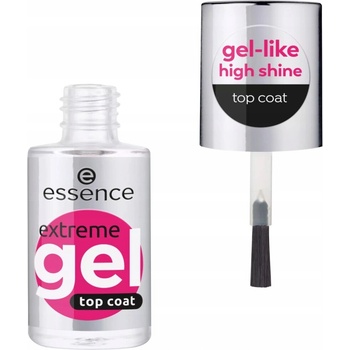 Essence Extreme Gel gélový vrchný lak na nechty 01 Gloss to Glow 8 ml