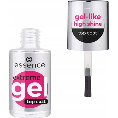 Essence Extreme Gel gélový vrchný lak na nechty 01 Gloss to Glow 8 ml